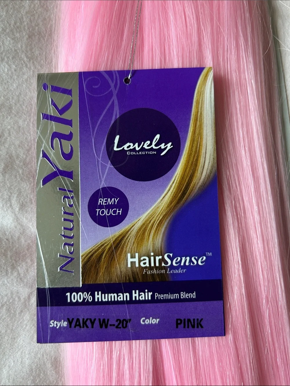 Pink Human Hair Blend Extensions - Soft Pastel Pink